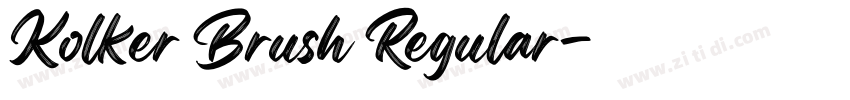 Kolker Brush Regular字体转换